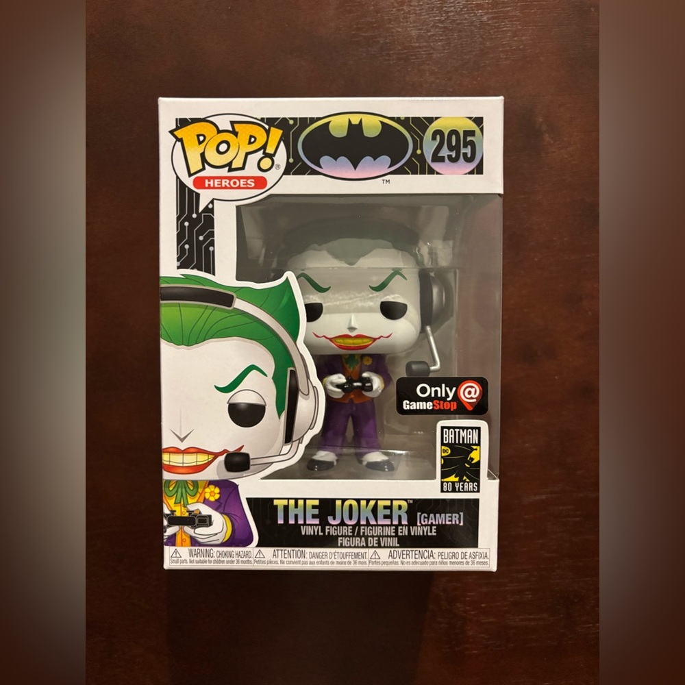 FUNKO POP THE JOKER (GAMER) GAME STOP EXCLUSIVE NEW IN BOX